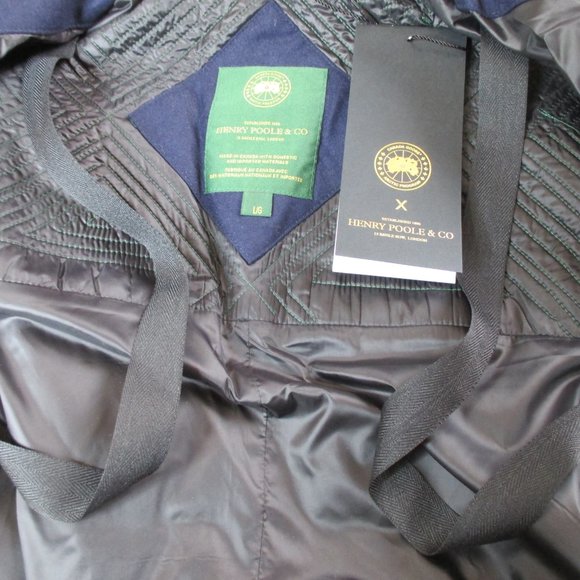 Canada Goose X Henry Poole Women's W1 Jacket Size L Navy NWT - Picture 5 of 14